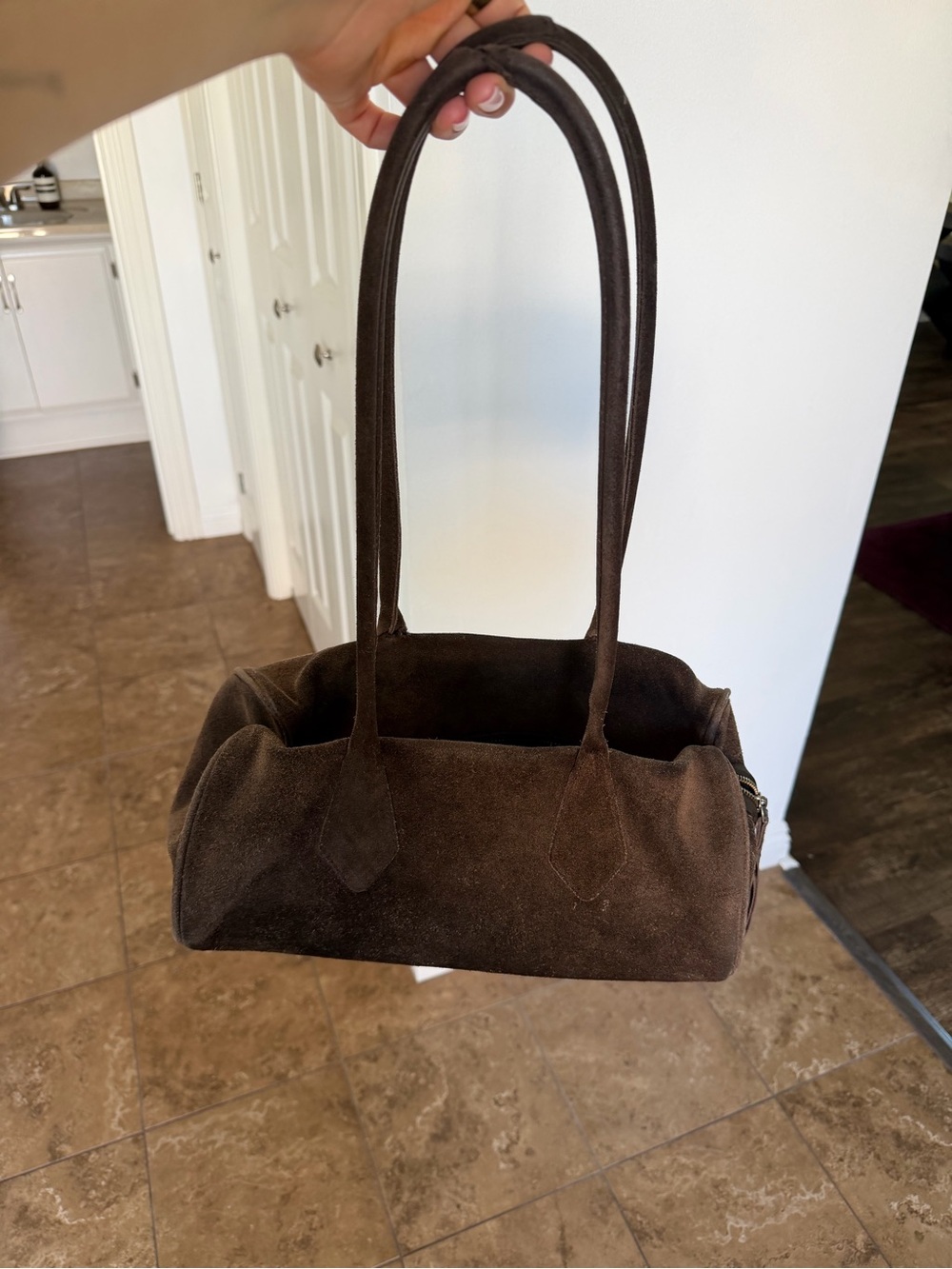 Free People Sierra Shoulder Bag in Chocolate - Picture 3 of 6